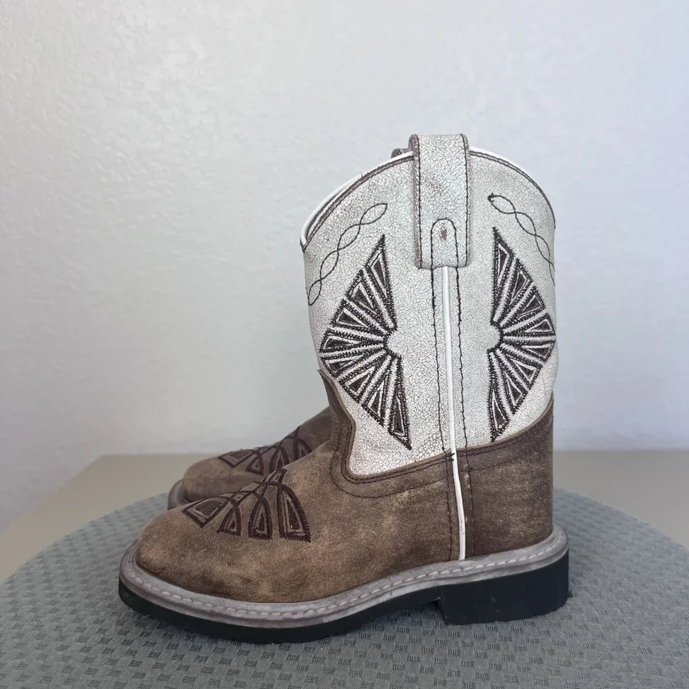 Dan Post Kids Lil Kite Days‎ Western Boots Youth 12 D Cowboy Ranch Outdoor